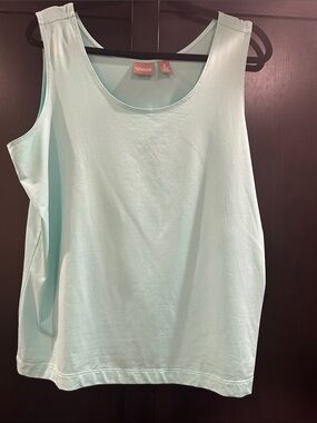 Chico's Mint Green Scoop Neck Tank